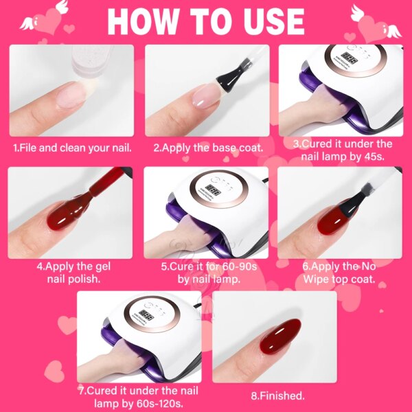 Rose Pink Gel Nail Polish - Image 6