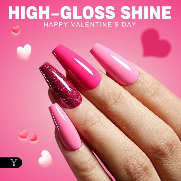 Rose Pink Gel Nail Polish - Image 4