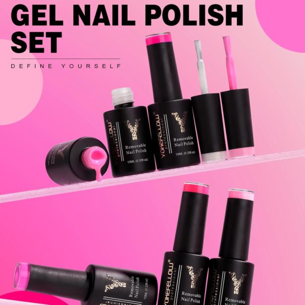 6-Color Gel Nail Polish Set - Image 3