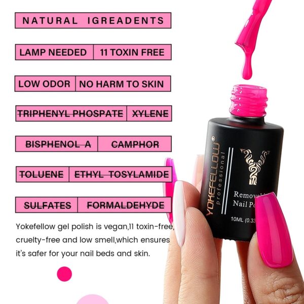 6-Color Gel Nail Polish Set - Image 4