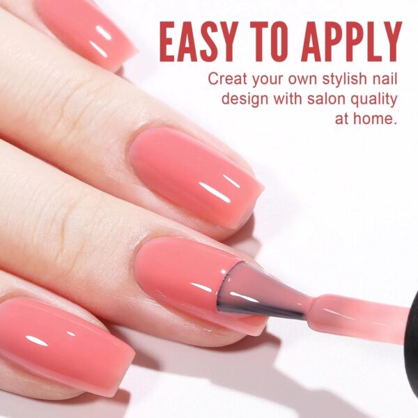 Jelly Strawberry Gel Nail Polish - Image 6