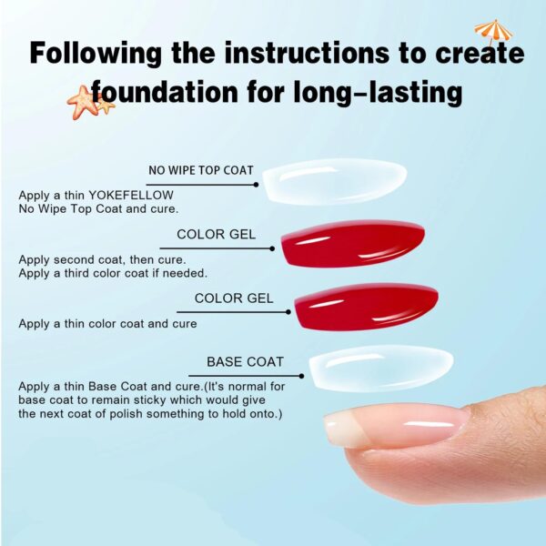 6Pcs Gel Nail Polish Set - Image 4