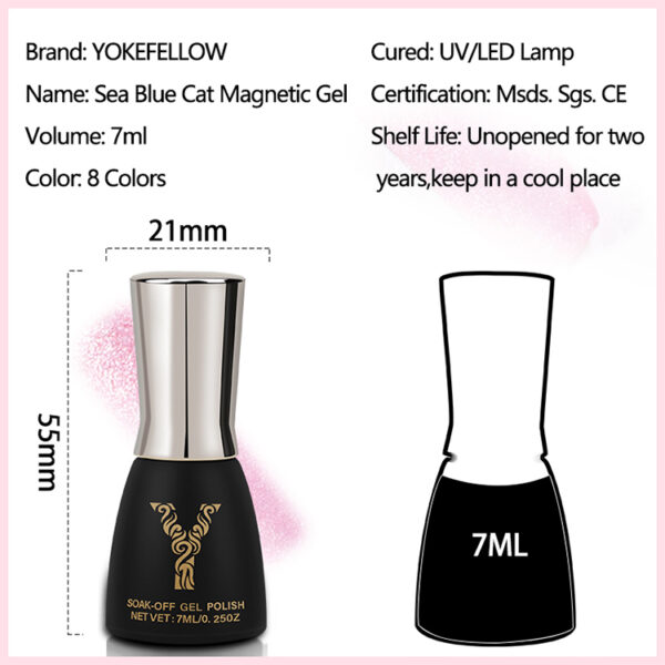 Cat Magnetic Glitter Gel Nail Polish - Image 8