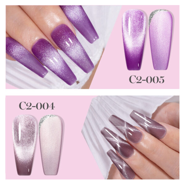 Cat Magnetic Glitter Gel Nail Polish - Image 4