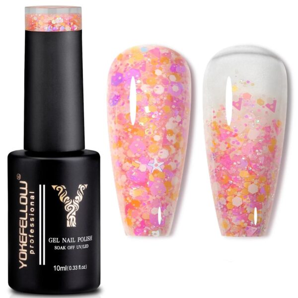 Glitter Sequins Gel Nail Polish - Image 2