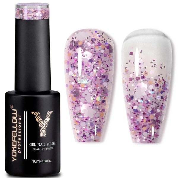 Glitter Sequins Gel Nail Polish - Image 7