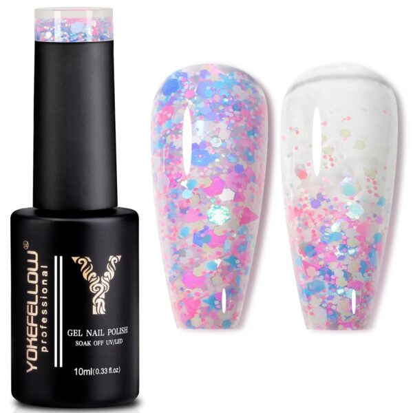 Glitter Sequins Gel Nail Polish - Image 5