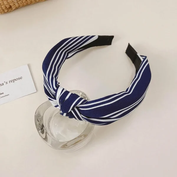 Elegant Wide-Side Fabric Hair Hoop Headband - Image 4