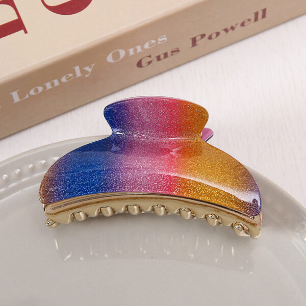 Fashion Large Acrylic Gradient Hair Claw - Image 5