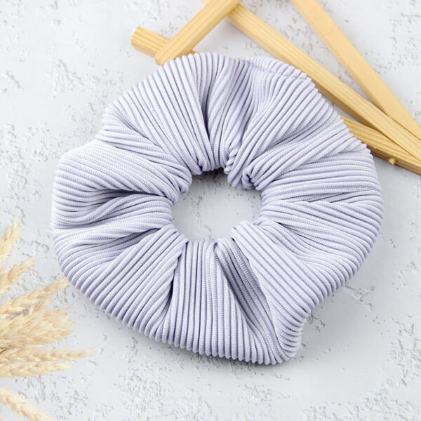 Striped Flannel Headflower Scrunchie - Image 6
