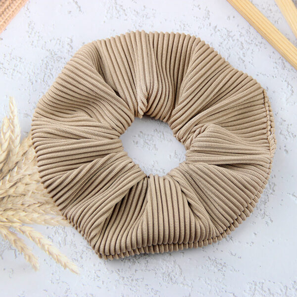 Striped Flannel Headflower Scrunchie - Image 4