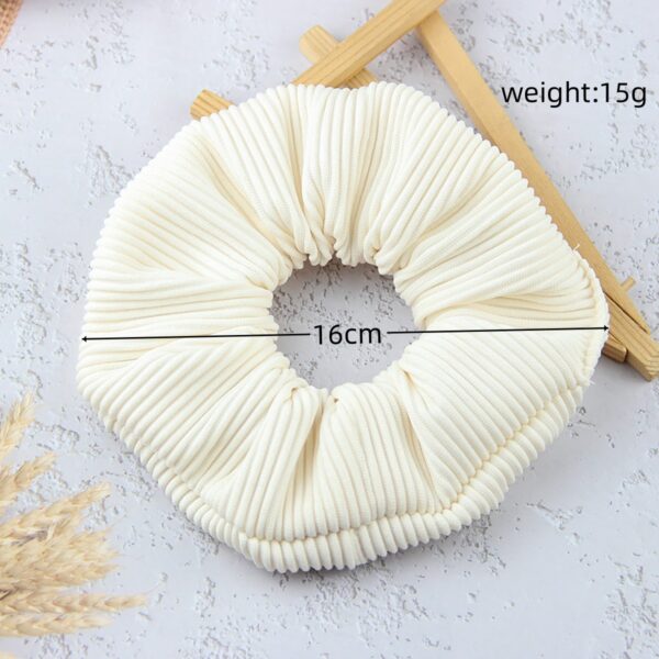 Striped Flannel Headflower Scrunchie - Image 7