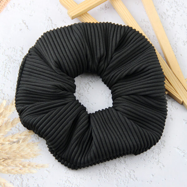 Striped Flannel Headflower Scrunchie - Image 5