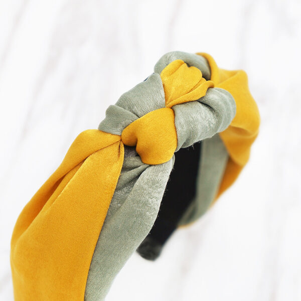 Elegant Cross Bow Patchwork Elastic Headband - Image 4