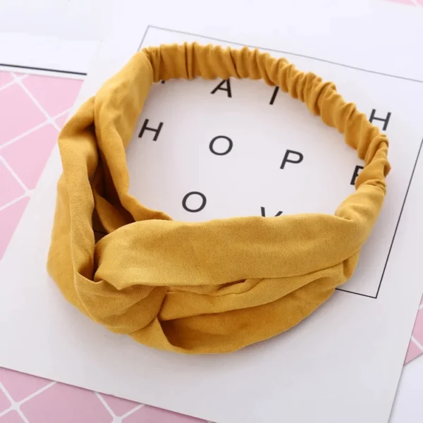 Turban Solid Headband for Women - Image 4
