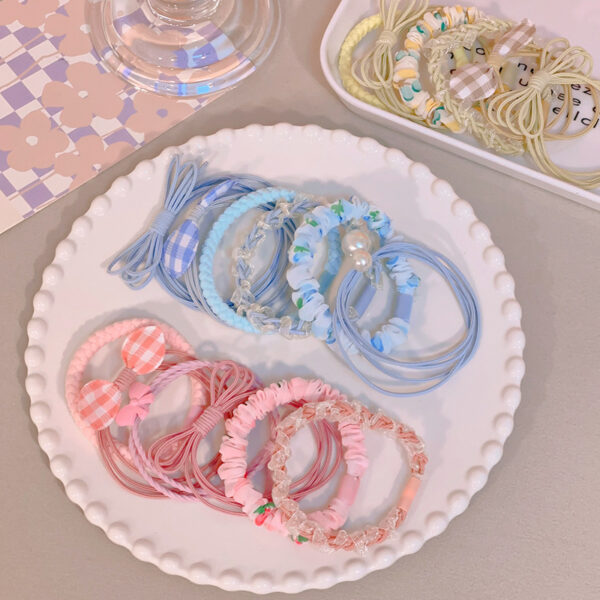 6Pcs Nylon Elastic Hair Bands for Women - Image 3