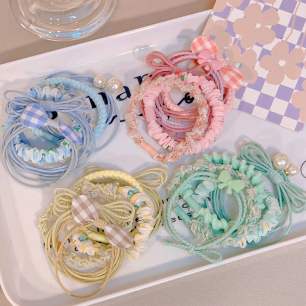 6Pcs Nylon Elastic Hair Bands for Women - Image 4