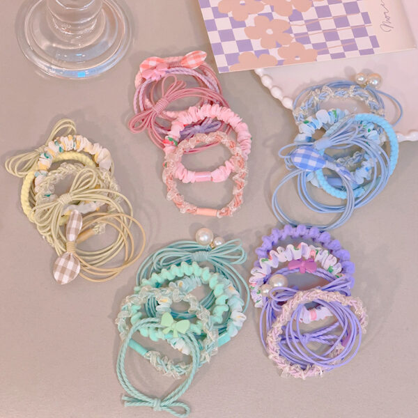 6Pcs Nylon Elastic Hair Bands for Women - Image 5
