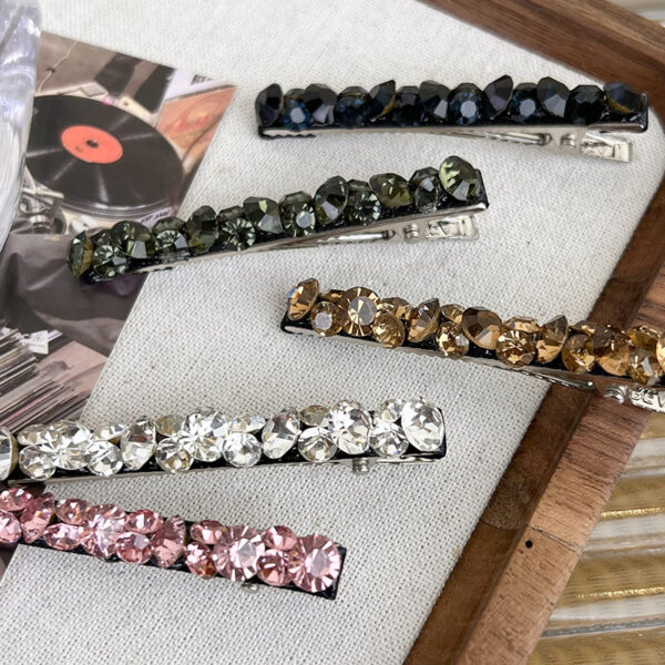 Super Flash Colorful Rhinestone Hair Clips - Image 3
