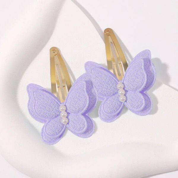 2pcs Butterfly Hair Clips for Girls - Image 5