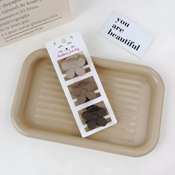 Coffee Color Three-piece Hairpin Set - Image 7
