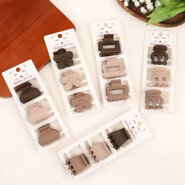 Coffee Color Three-piece Hairpin Set - Image 4