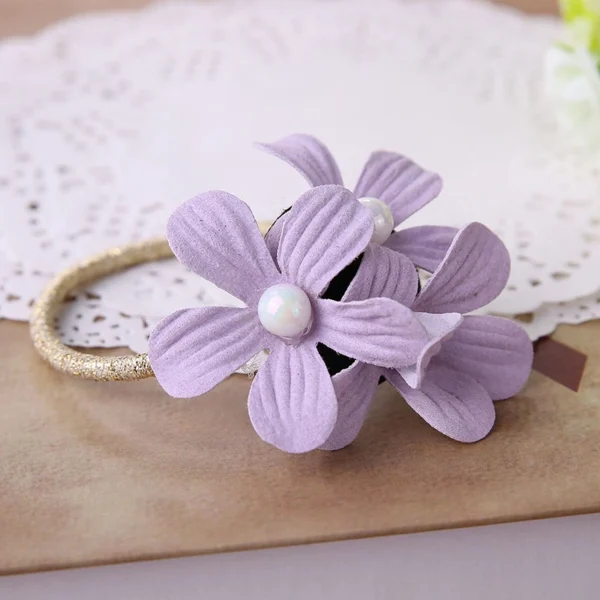 Fashion Floral Elastic Hair Rope - Image 3