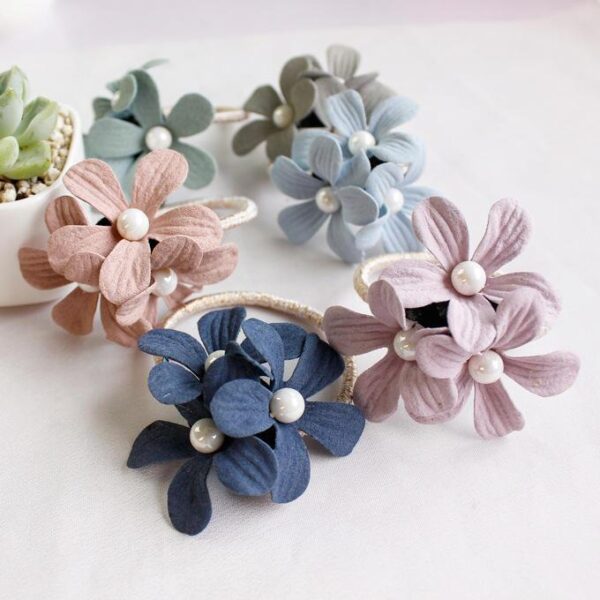 Fashion Floral Elastic Hair Rope - Image 6
