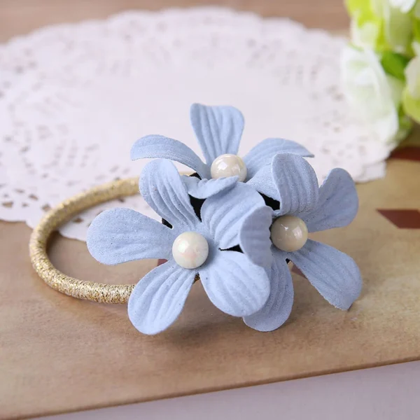 Fashion Floral Elastic Hair Rope - Image 5