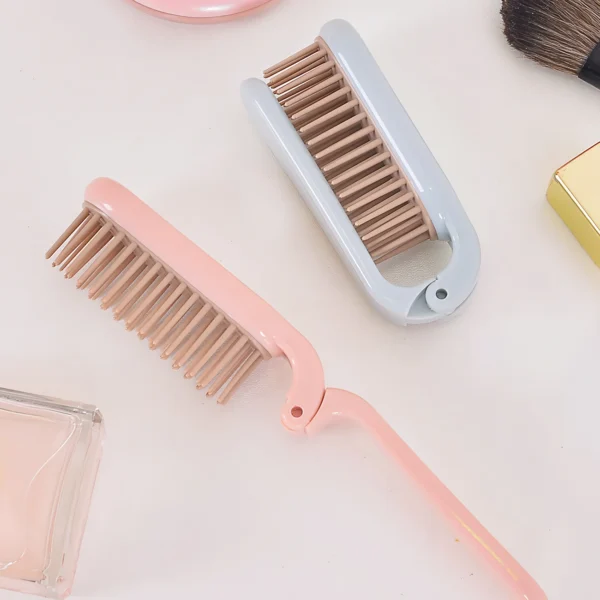 Compact Foldable Detangling Hair Brush & Scalp Massager - Image 2
