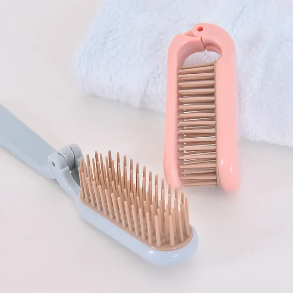 Compact Foldable Detangling Hair Brush & Scalp Massager - Image 3