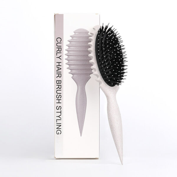 Curl Defining Boar Bristle Detangling Hair Brush - Image 6