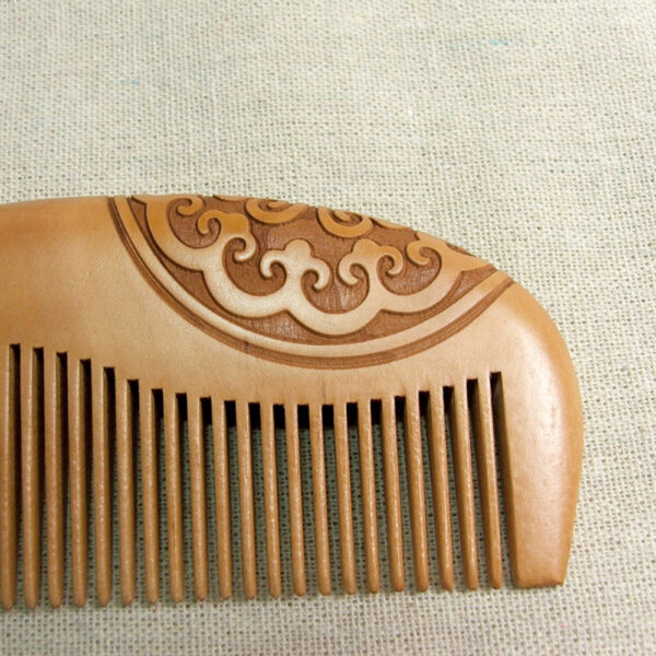 Peach Wood Hair Brush - Image 5
