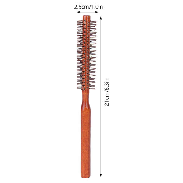 Round Wood Hair Brush - Image 6