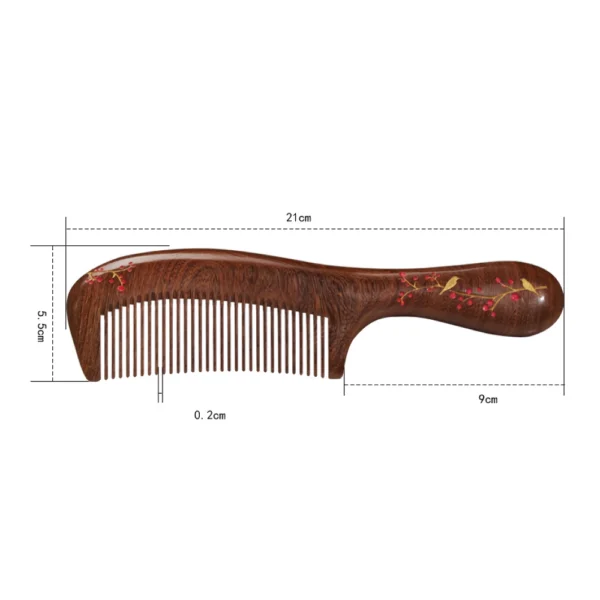 Natural Sandalwood Comb - Image 6