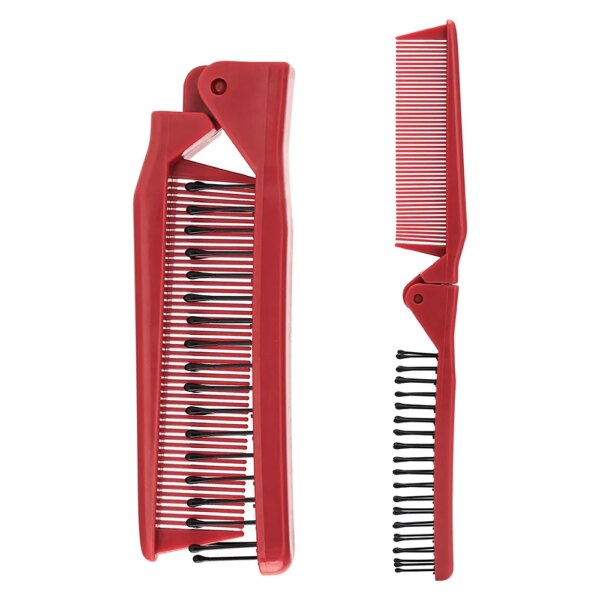 Mini Red Folding Pocket Comb - Image 5