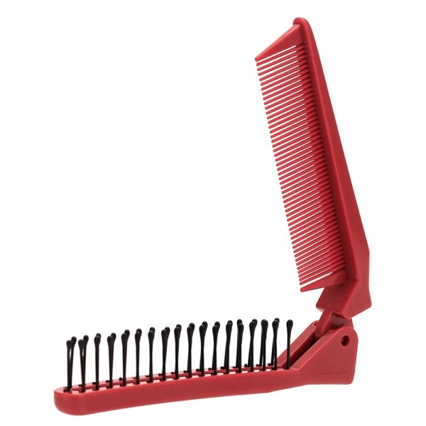 Mini Red Folding Pocket Comb - Image 7