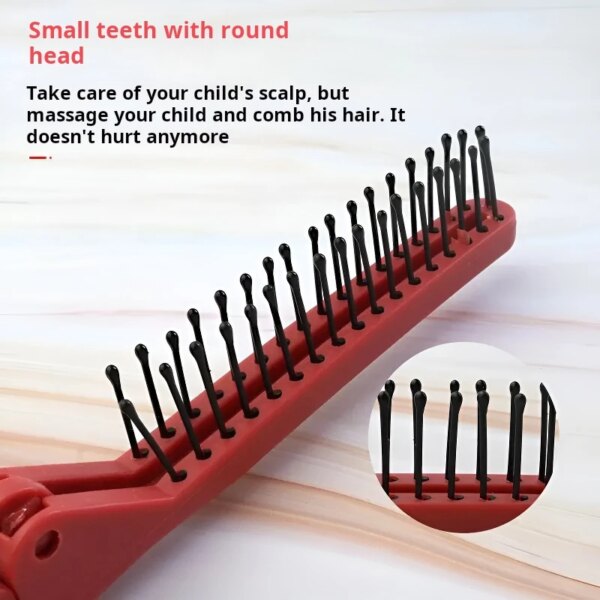 Mini Red Folding Pocket Comb - Image 3