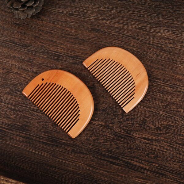 Portable Wooden Hair and Beard Comb - Image 4