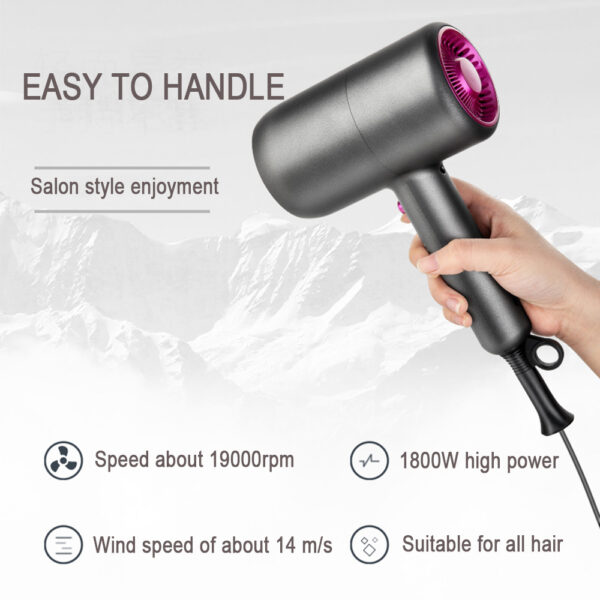 Anion Hair Dryer with Diffuser 1800W Electric Blow Dryer - Image 3