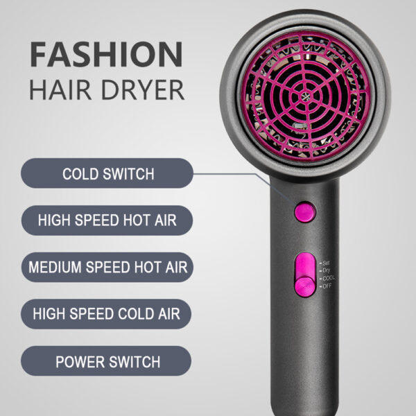 Anion Hair Dryer with Diffuser 1800W Electric Blow Dryer - Image 2