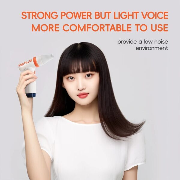 Wireless Handheld Power Fan and Mini Hair Dryer - Image 3