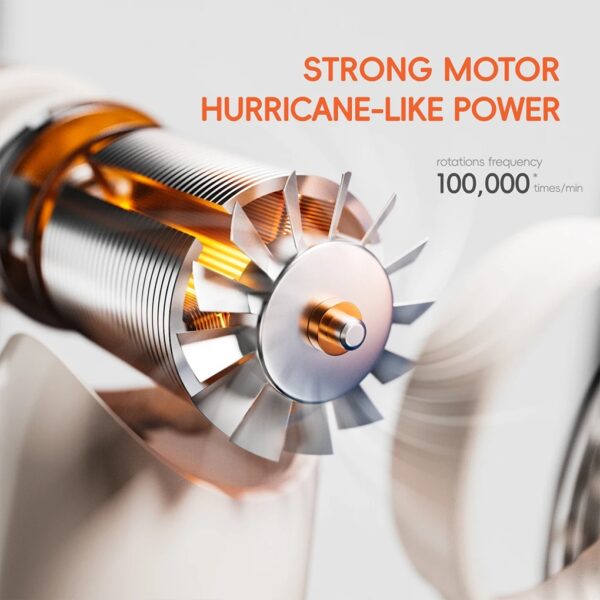 Wireless Handheld Power Fan and Mini Hair Dryer - Image 5