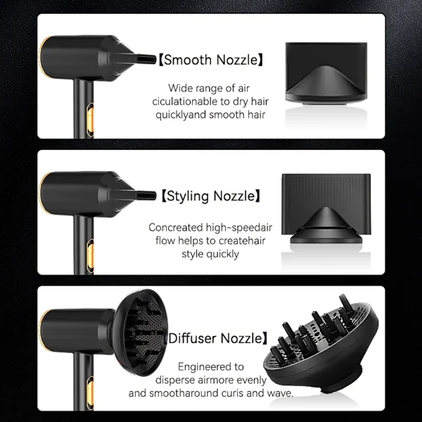 High-Speed Negative Ion Hair Dryer with Diffuser - Image 3