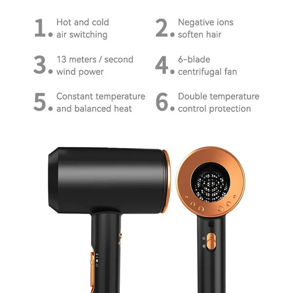 High-Speed Negative Ion Hair Dryer with Diffuser - Image 6