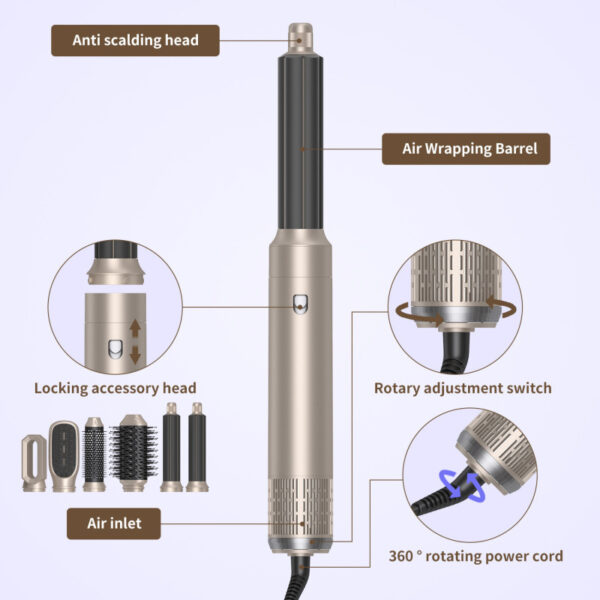 6-in-1 Multifunctional Hot Air Comb - Image 4