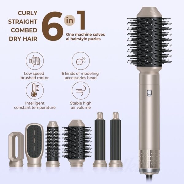 6-in-1 Multifunctional Hot Air Comb - Image 2