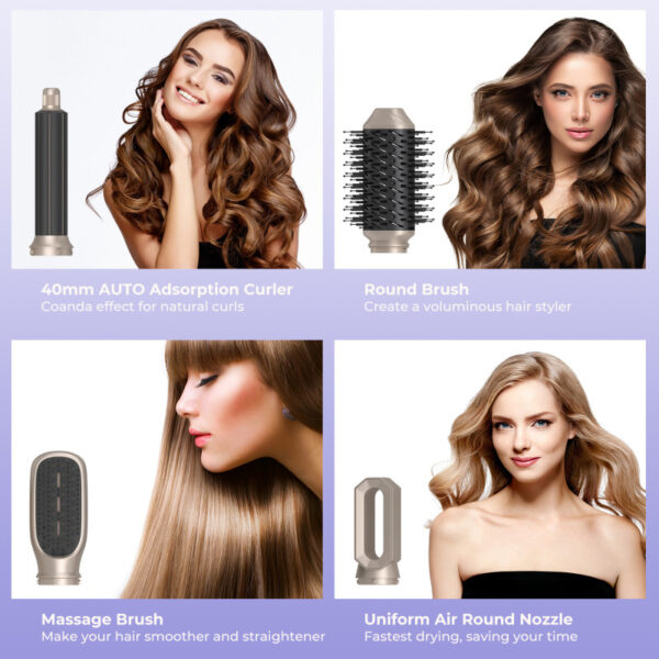 6-in-1 Multifunctional Hot Air Comb - Image 3