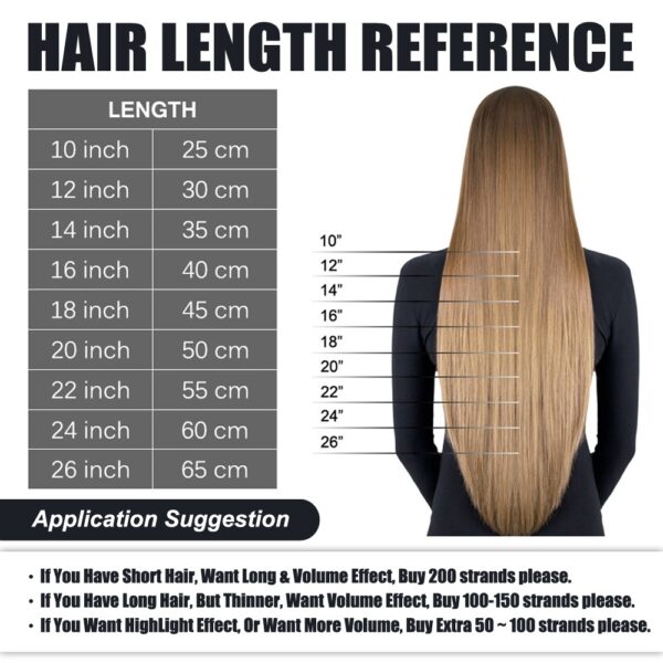 Premium U Tip Keratin Human Hair Extensions - Image 5