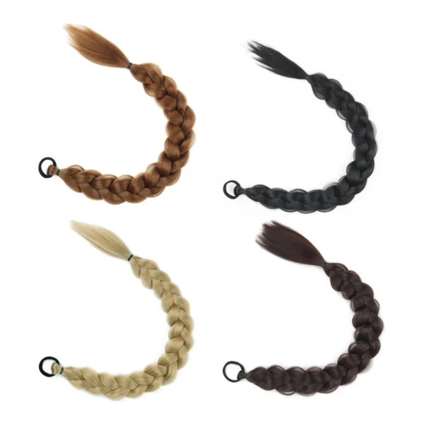 24-Inch Synthetic Braided Ponytail Hair Extension - Image 3